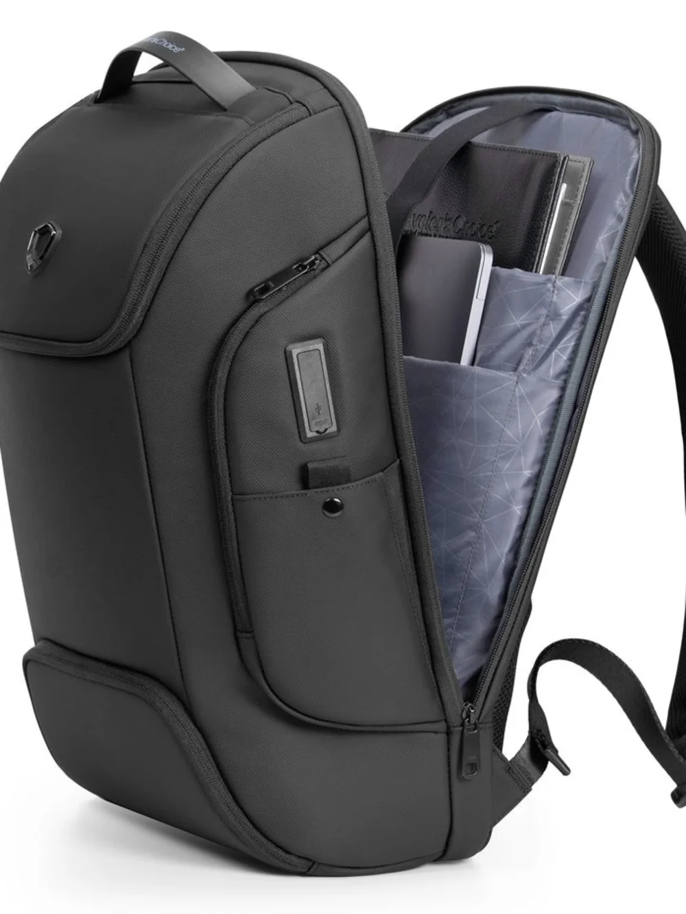 Traveler Choice Gray Breenon Unisex Multi-Compartment Spacious Travel Backpack